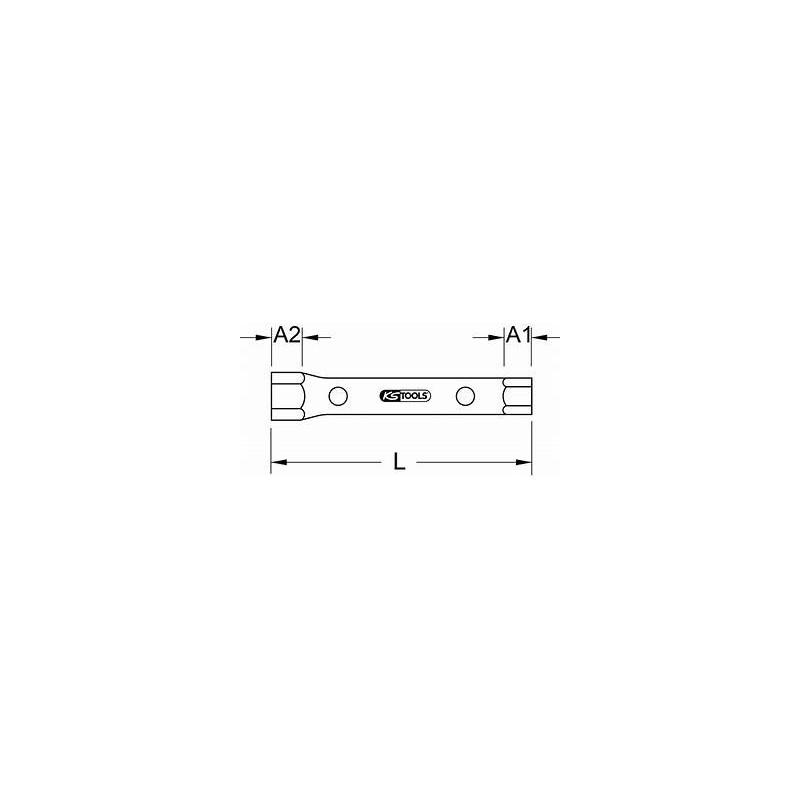 Clé à Tube Droite ø13 Mm – Acier – 1 Pièce