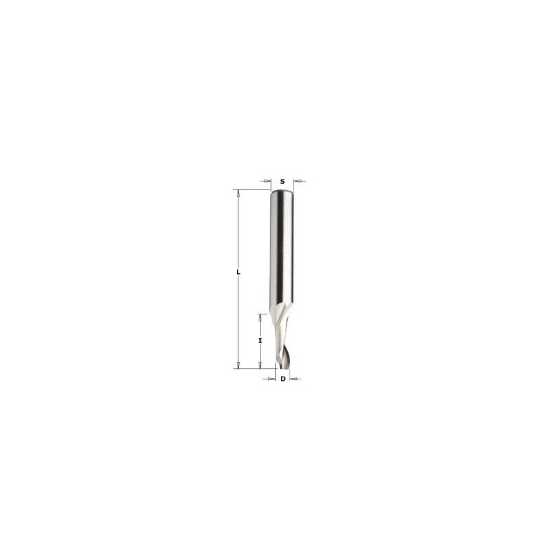 Fraise helicoid. z1  pour alu/pvc d 14 x 8 x 80 8 s dx