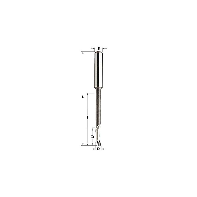Fraise helicoid. z1  hss pour alu/pvc